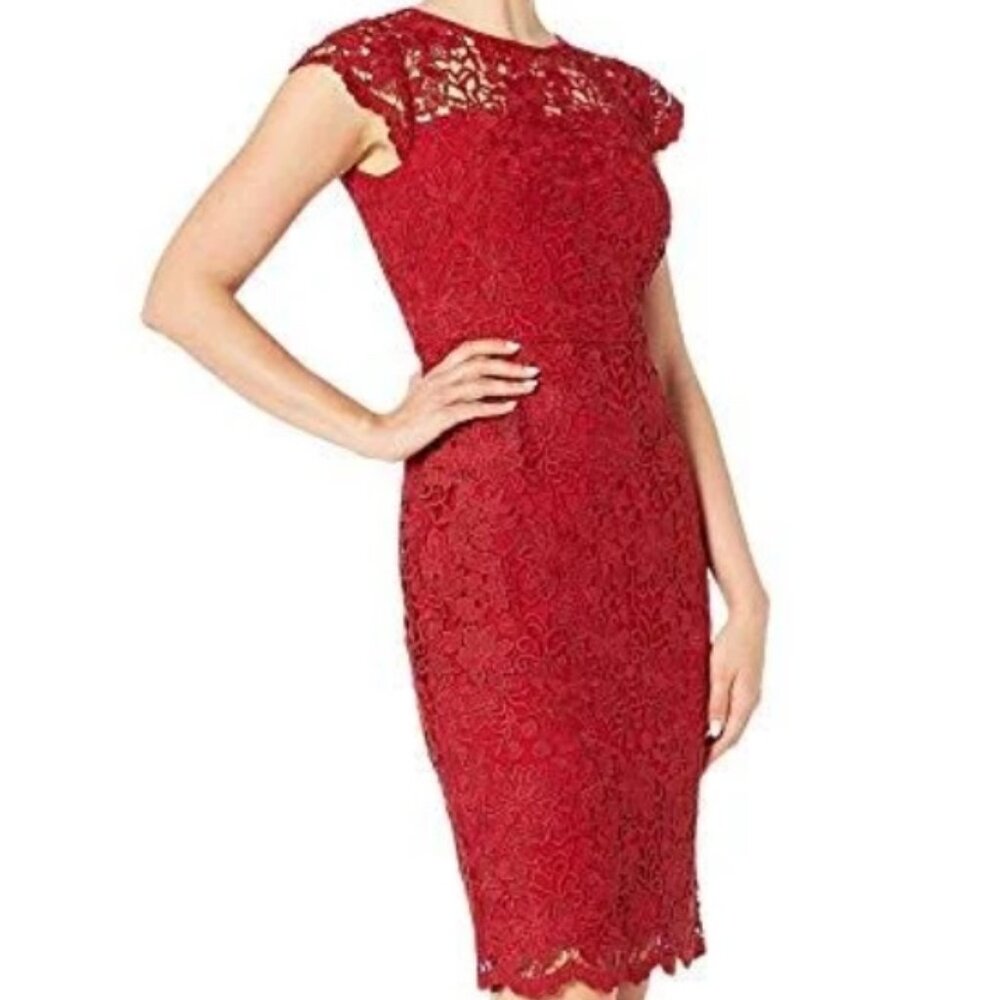 Lauren Ralph Lauren Womens Sleeveless Midi Dress Size 14